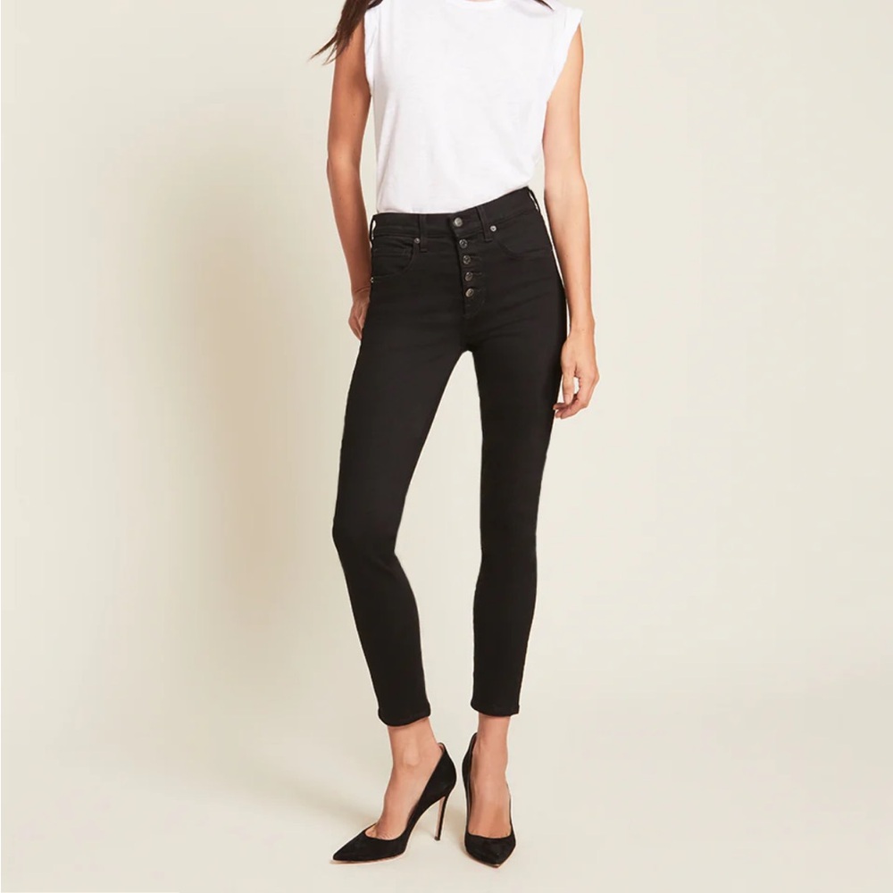 Veronica Beard Debbie Skinny Jean
Black Ankle-Crop Jean Women’s Size 26 (Size 2)